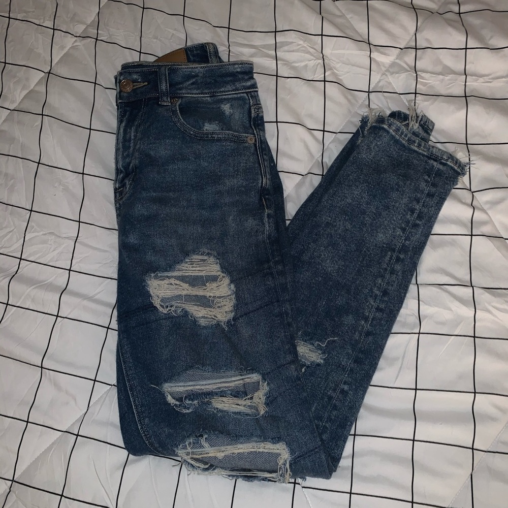 ripped mom jeans